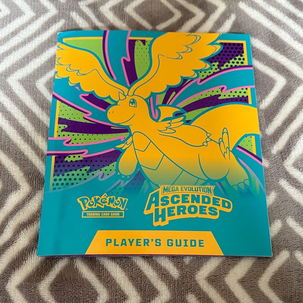 Pokemon Ascended Heroes Player's Guide - Teal, Yellow, Purple, Pink